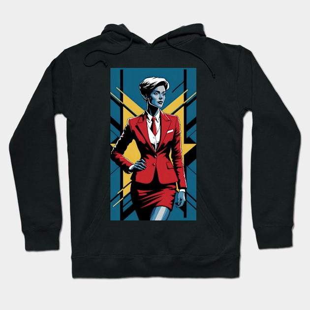 Banker woman art Hoodie by Spaceboyishere